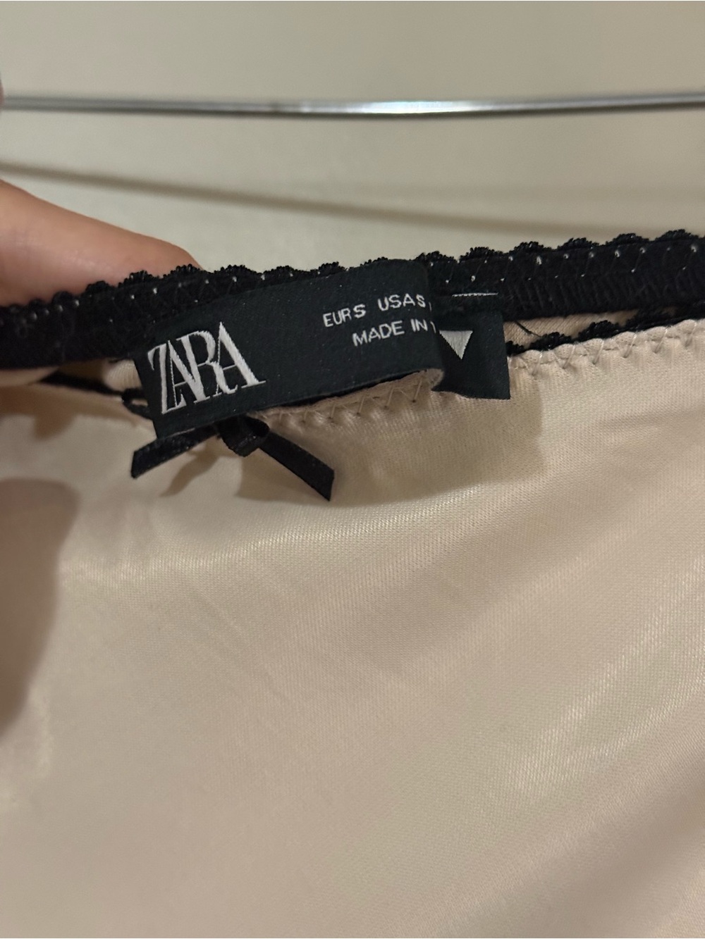 Zara Cream Satin Maxi Skirt - Picture 3 of 5